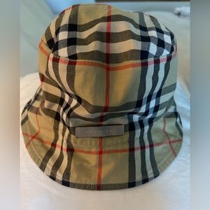 Vintage Burberry Hat Tan reversible